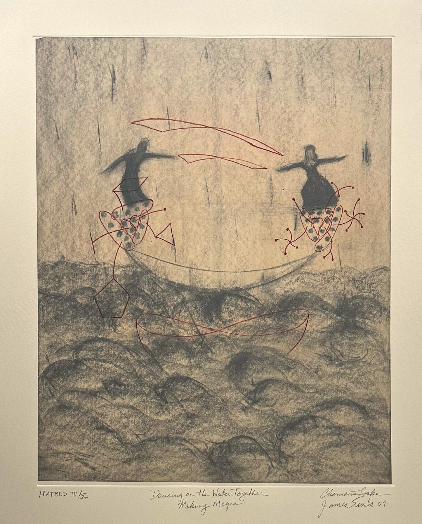 James Surls and Charmaine Locke "Dancing on the Water Together"
