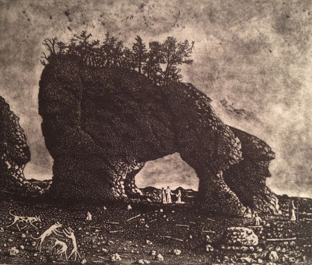 Romantic Landscape with Dogs and Mendicants and Flying Things