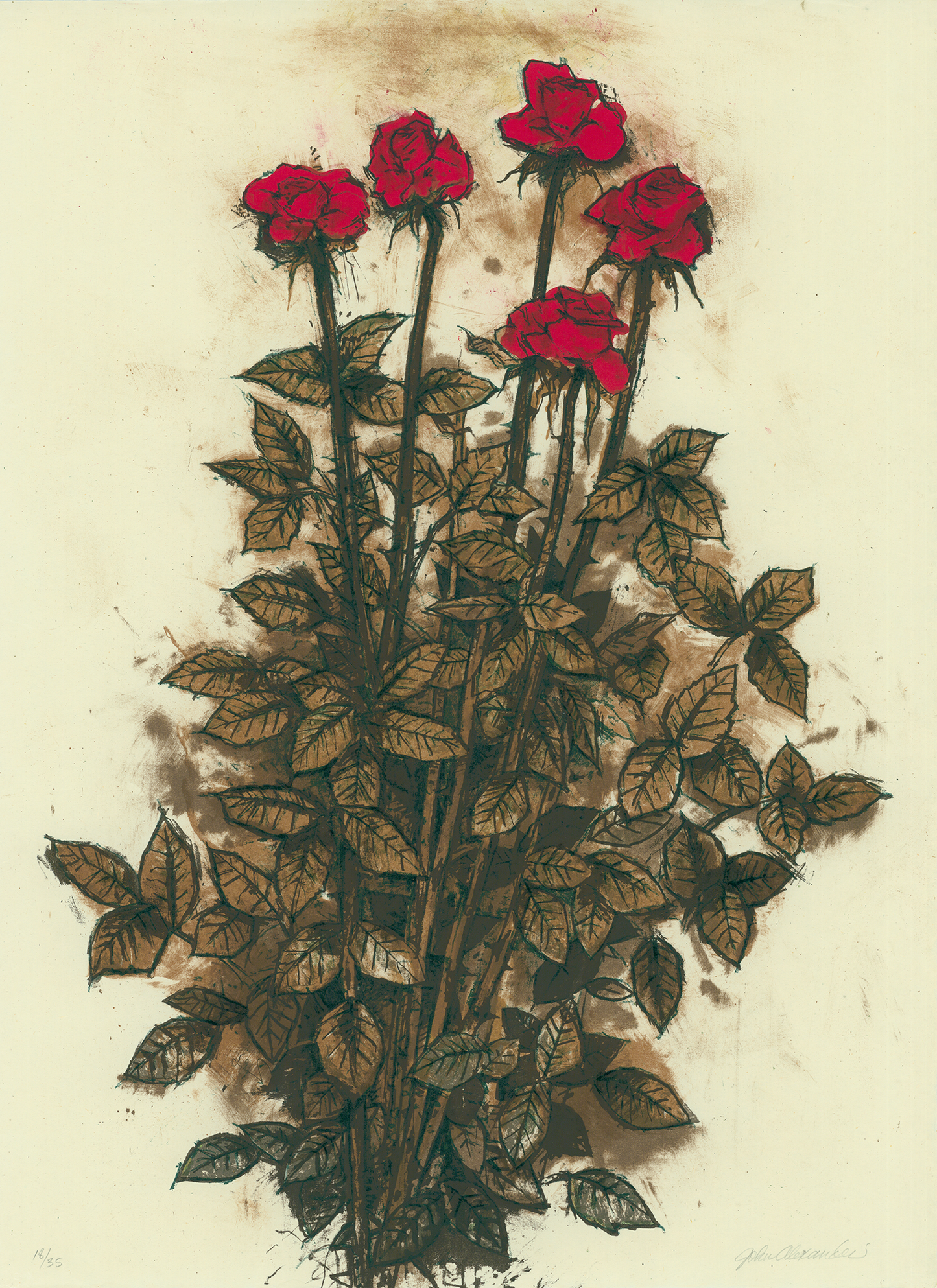 John Alexander • "Red Roses"