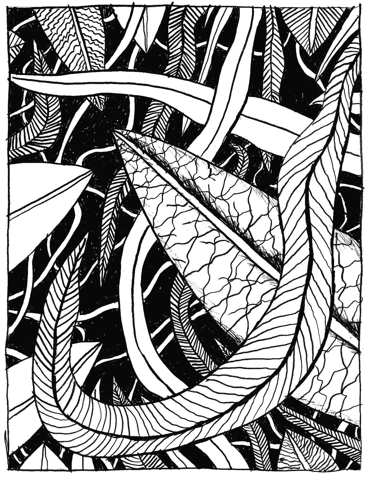 Frank X. Tolbert * "Leaves I"