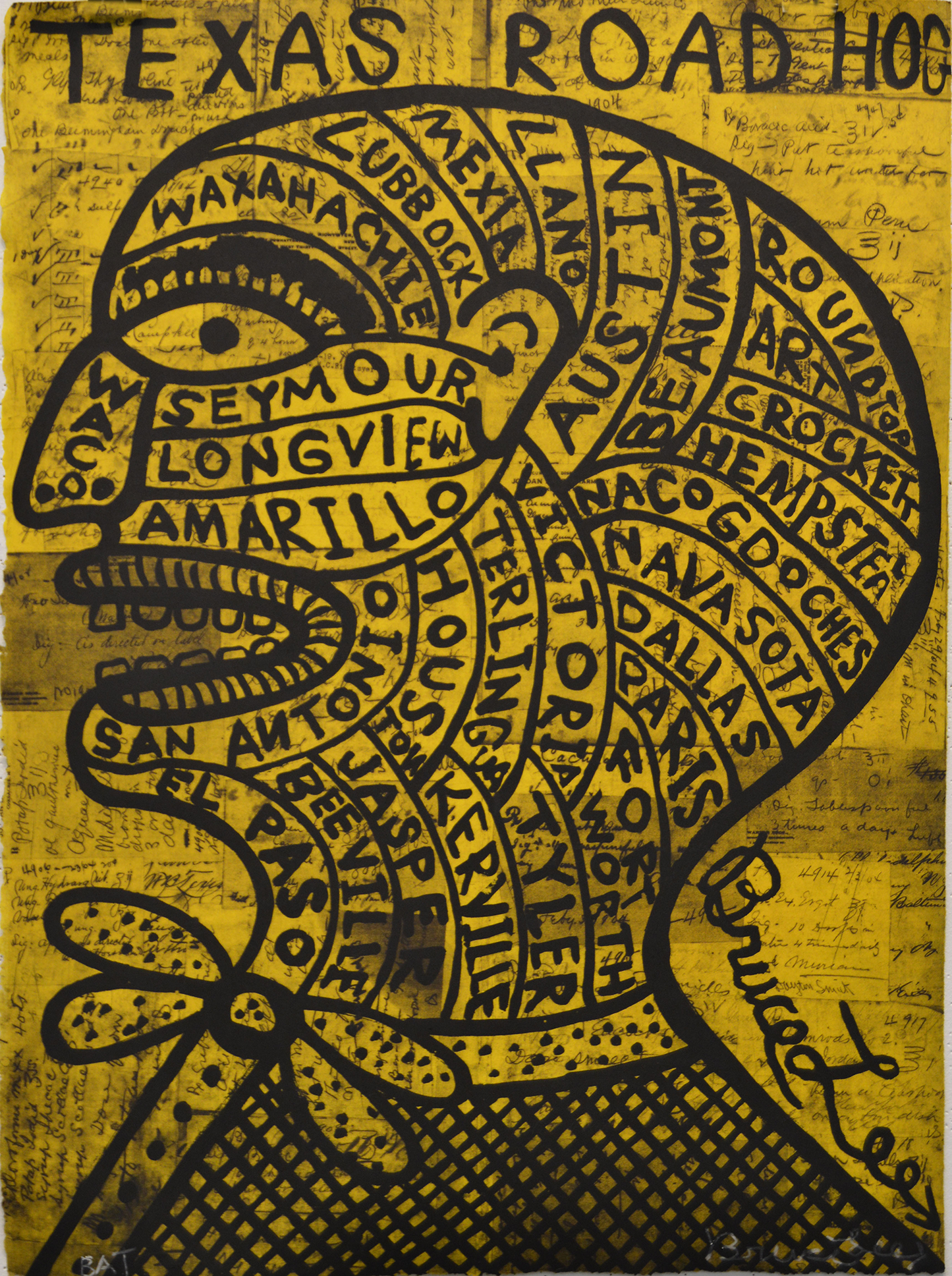 Webb, Bruce Lee "Texas Road Hog (Yellow)"