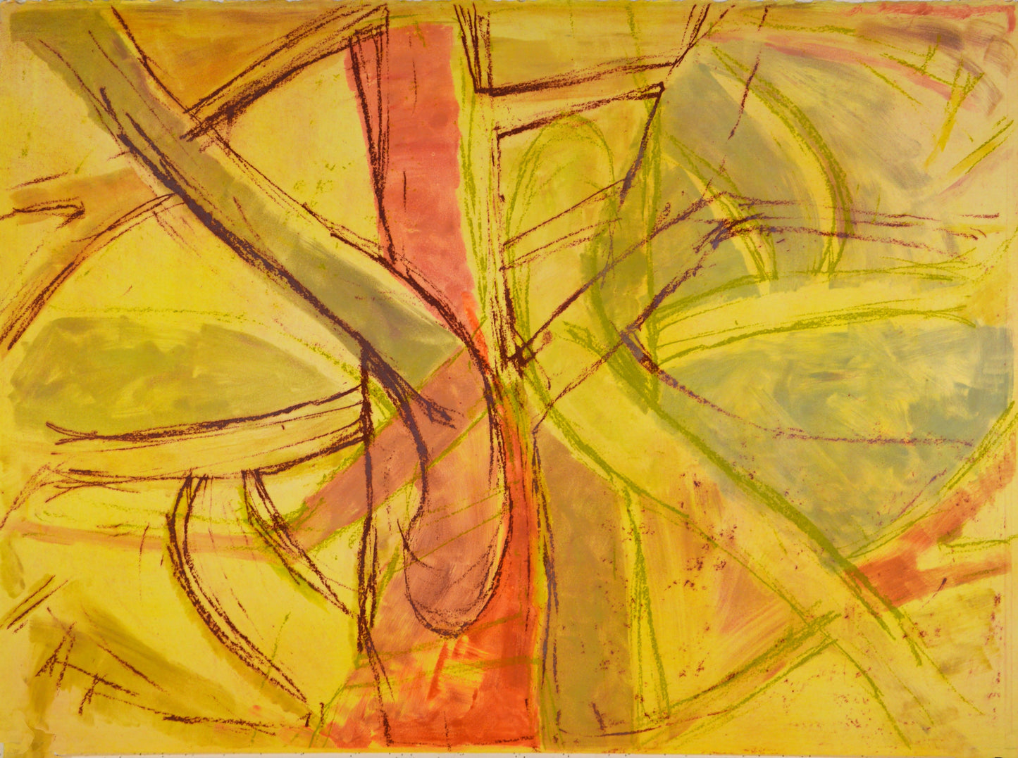 Red on Yellow Pine