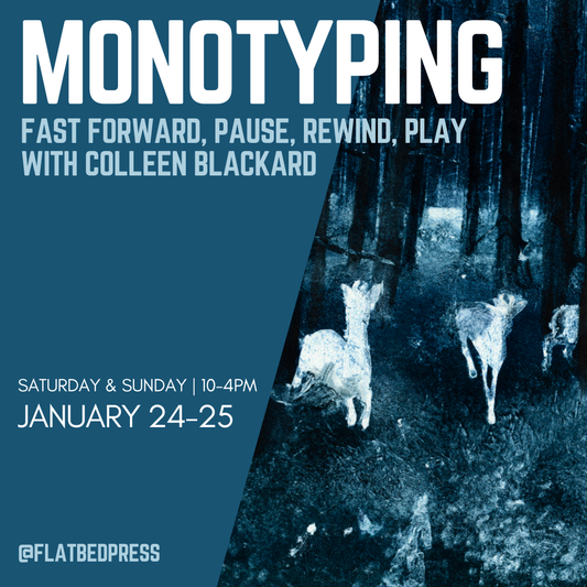 Monotyping - Fast Forward, Pause, Rewind, Play | January 24 - 25th