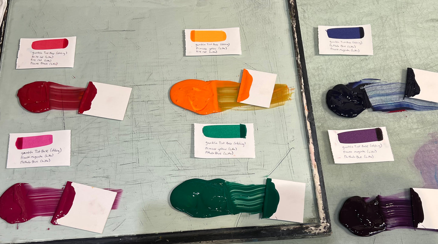 Rolling in Color:  The Exploration of Transparent Mixing with Lithography | March 7 - 8, 2026