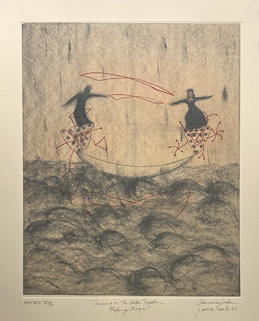 James Surls and Charmaine Locke "Dancing on the Water Together"